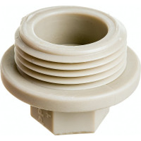 Заглушка пробка RTP PN25 с резьбой 1, серая 10914