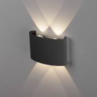Садово-парковый светильник Elektrostandard 1555 TECHNO LED со светодиодами TWINKY DOUBLE чёрный a049672