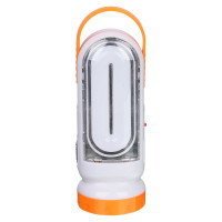 Фонарь аккумуляторный ЕРМАК 2-в-1 17+0,5Вт LED, шнур 220В, солнечн. батарея, пластик, 14,5x5,5см 198-094