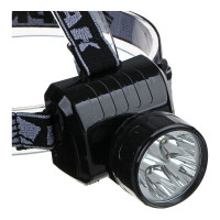 Фонарь ЕРМАК налобный аккумуляторный 5 ярк. LED, вилка 220В, 8х6х7,5смD 328-046