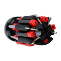 Фонарь с инструментами ЧИНГИСХАН 6-в-1, 4 LED, пластик и металл 198-088