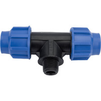 Тройник RTP с наружной трубной резьбой PN 16 D 20х1/2 11613