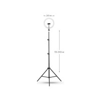 Кольцевой свет Camelion KD-810F C02 LED 10 Вт, подставка для смартфона 13010