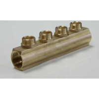 Коллектор ДТРД ВР 3/4 на 4 выхода НР 1/2, межосевое 35 мм 410320