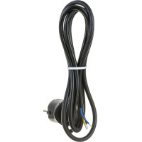 Сетевой шнур с вилкой ЭРА UX-3x0,75-2m-B с заземлением 2м ПВС 3x0,75мм2 черный Б0048691