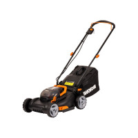 Аккумуляторная газонокосилка WORX 2х20В, 2 АКБ 4 А*ч, двойное ЗУ WG743E