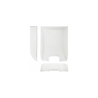 Горизонтальный лоток для бумаг BRAUBERG Office style 320х245х65 мм прозрачный 237288