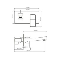 Встраиваемый смеситель для умывальника WasserKRAFT Aller 10630
