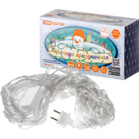 Новогодняя гирлянда TDM ELECTRIC Сеть 1,5х1,5 м, белый свет, 8 режимов, IP44 SQ0361-0030
