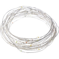 Светодиодная гирлянда TDM ELECTRIC Роса 50, 50LED, 5м, многоцветная, 2хCR2032 SQ0361-0060