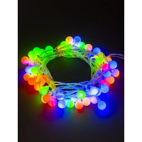 Светодиодная гирлянда TDM ELECTRIC Шарики, 50 LED, 5м, 8 режимов, многоцветная, 250 В SQ0361-0046