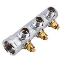 Регулирующий коллектор STOUT 1, 3 отвода 1/2 плоское уплотнение SMB-6849-011203 RG008UJF2UQFLT