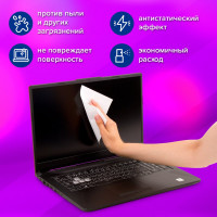 Салфетки для экранов всех типов и оптики BRAUBERG MAX ПЛОТНЫЕ 13х17см, туба, 100 шт, влажные 513284