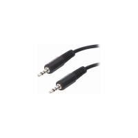 Кабель SONNEN Jack 3.5 mm M-M 1,5м для передачи стерео-аудио, черный 513119