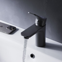 Смеситель для умывальника AM.PM, X-Joy черный F85A02122