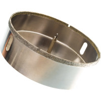 Коронка алмазная по керамике и кафелю с центрирующим сверлом TRIO-DIAMOND 130 мм 400130