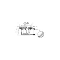 Сифон WasserKRAFT для поддонов серии Berkel 48T D210