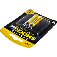 Батарейки Luxlite Shock ААА 2 штуки в блистере GOLD 7762