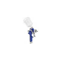 Пневматический краскопульт INTERTOOL MINI, форсунка 0.8 мм, бачок 125 мл, PT-0101