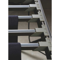 Выдвижная вешалка для брюк Mebax 700-420 664х420х56, серый жемчуг 00-00001095