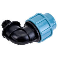 Отвод с наружной резьбой (90°; 25х1/2") Unipump 93689