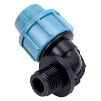 Отвод с наружной резьбой (90°; 20х1/2") Unipump 66258