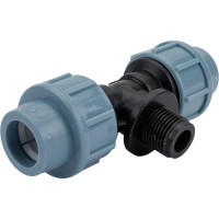 Тройник с наружной резьбой (20 мм, 1/2") Unipump 74623