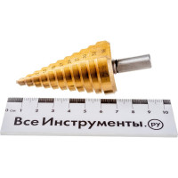 Сверло ступенчатое по металлу (6-36 мм; шаг 3 мм; HSS TIN) Sturm 1055-S636