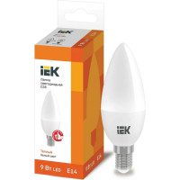 Лампа IEK LED, C35, свеча, 9вт, 230В, 3000К, E14 LLE-C35-9-230-30-E14