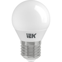 Лампа IEK LED, G45, шар, 5вт, 230В, 6500К, E27 LLE-G45-5-230-65-E27
