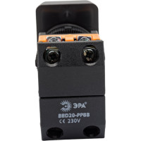 Кнопка ЭРА РPВВ-30N I-O, d=30мм, неон, 240В, 1з+1р, 10/200/3000 Б0045626