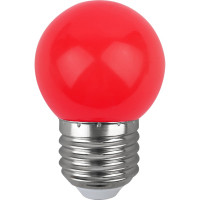 Светодиодная лампа ЭРА ERARL45E27 LED Р451WE27, шар, 4SMD, 1W, E27, для белтлайт, 10/100/6000, красный Б0049575