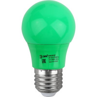 Светодиодная лампа ЭРА ERAGL50E27 LED A503WE27, груша, 13SMD, 3W, E27, для белтлайт, 10/100/3600, зеленый Б0049579