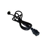 Шнур питания LANMASTER C19-Schuko, 3х1.5, 220В, 16А, черный, 3 метра LAN-PP19/SHA-3.0-BK