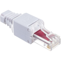 Полевой коннектор LANMASTER RJ-45 8P8C, категории 6 LAN-TMP-U6-WH