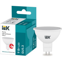 Лампа IEK LED MR16 софит 9вт 230В 4000К GU5.3 LLE-MR16-9-230-40-GU5
