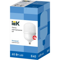 Лампа IEK LED HP 65вт 230В 6500К E40 LLE-HP-65-230-65-E40
