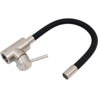 Смеситель для кухни OLIVE'S Balear с гибким изливом, нержавеющая сталь 13435-3BL