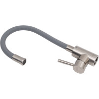 Смеситель для кухни OLIVE'S Balear с гибким изливом, нержавеющая сталь 13435-3BLG