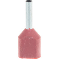 Наконечник-гильза IEK, НГИ2 0,75-8, темно-красный, 20шт UTE10-4-D75-100