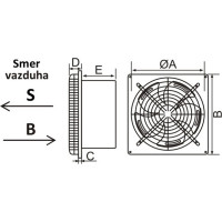 Многофункциональный металлический настенный вентилятор MTG MF300Z-25 S 20786