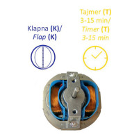 Вентилятор MTG A fi150-T таймер + клапан 31189