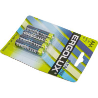 Батарейка Ergolux 1.5В, LR03, Alkaline, BL-4 11744