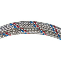 Подводка гибкая для воды FRESSO ПРОФФ пара М10x1/2, 1,0 м 573-239