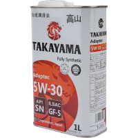 Моторное масло TAKAYAMA Adaptec SAE 5W30, ILSAC GF 5, API SN, 1 л 605584