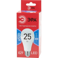 Светодиодная лампа ЭРА LED A65-25W-865-E27 R, груша, 25 Вт, холодный, E27 10/100/1200 Б0048011