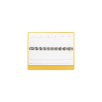 Настольный недатированный планинг BRAUBERG Select 305x140мм, балакрон, желтый 111696