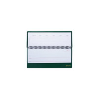 Настольный недатированный планинг BRAUBERG Select 305x140мм, балакрон, зеленый 111695