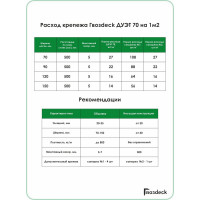 Крепеж Гвозdeck СМАРТ ДУЭТ 70 ПА6 800 штук, 400 пар 10100000PA00WG09