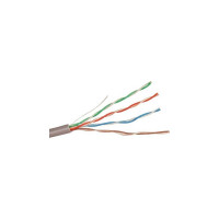 Кабель UTP ExeGate 4 пары, категория 5e, медь, 26AWG, бухта 305м, серый, PVC 264556